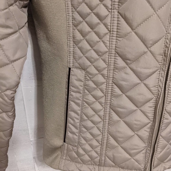 Weatherproof Tan Quilted Bomber Jacket Size Small - Picture 4 of 4